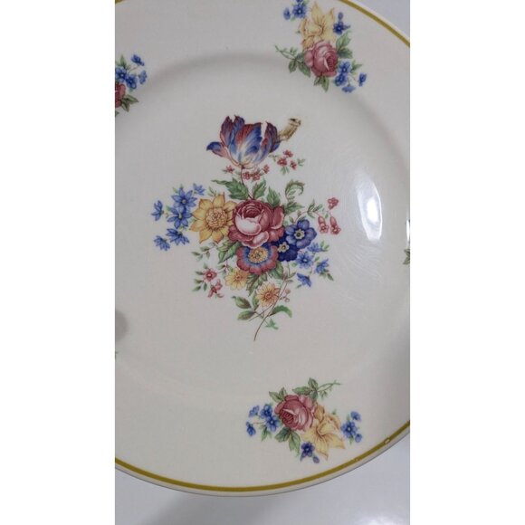 Syracuse China Colonial Floral Salad Plate Vintage - Picture 7 of 10
